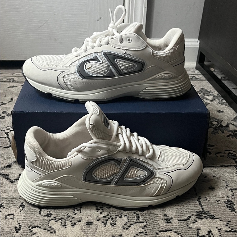 Dior White and Gray Men's Sneakers